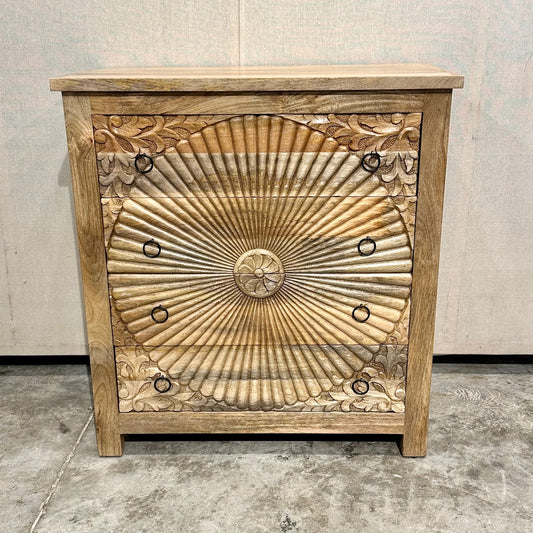 Mangal Four Drawer Mango Wood Chest