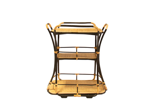 Ora Rattan Bar Cart