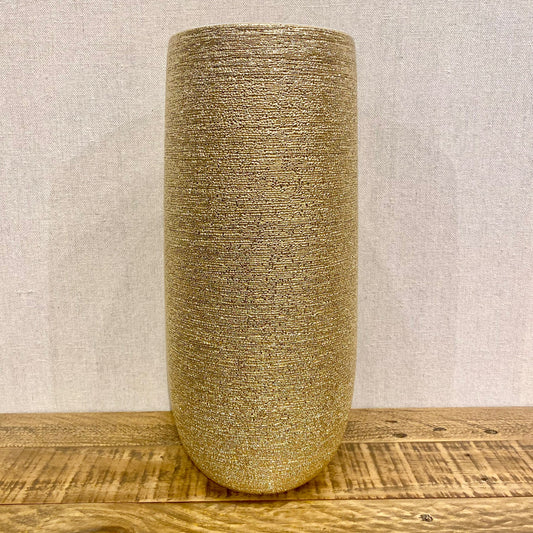 Brava Gold Spun Textured Vase
