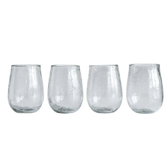 Recycled Glass Stemless Wine Glass