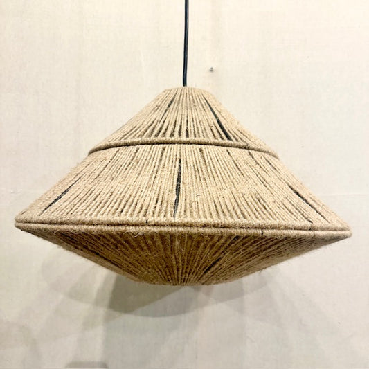 Minka Metal And Jute Pendant Light