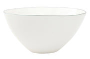 Abbesses Stoneware Medium Bowl - Grey Rim