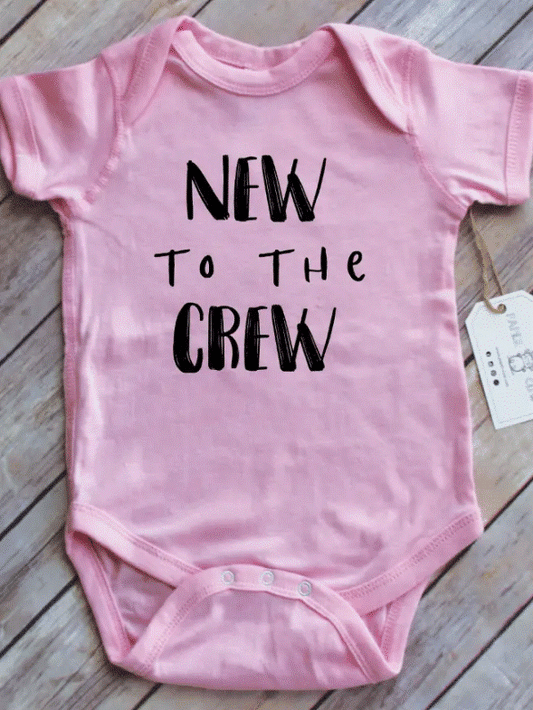 New To The Crew Pink Bodysuit
