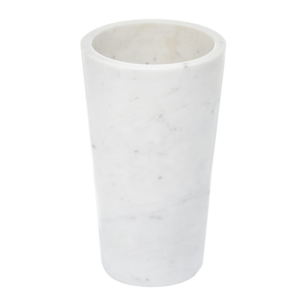 Marble Flower Vase - White