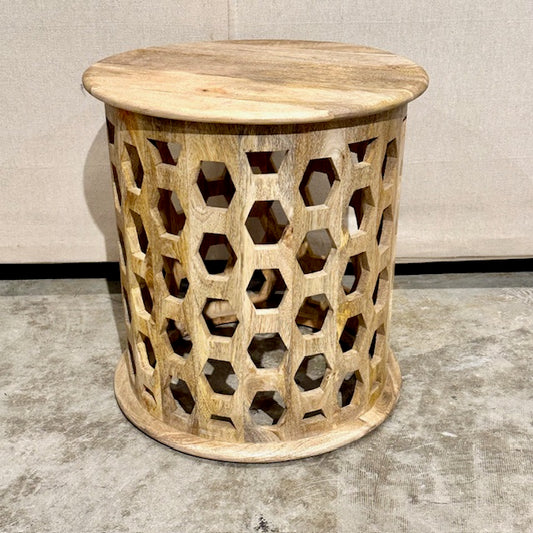 Nimbu Acacia Wood Side Table