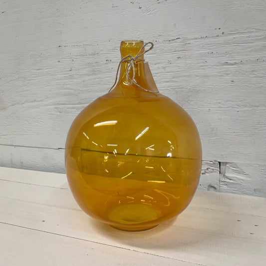 Yellow Reproduction Glass Bottle - Small
