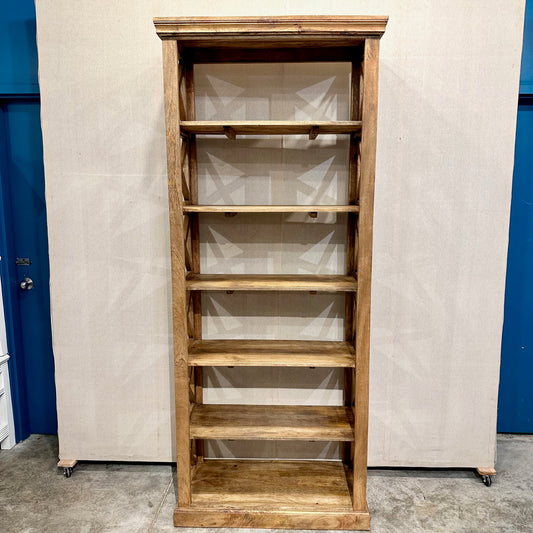 Book Shelf With Six Shelf And Side Cross (No Back)