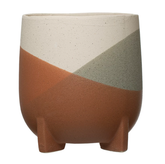 Stoneware Footed Planter