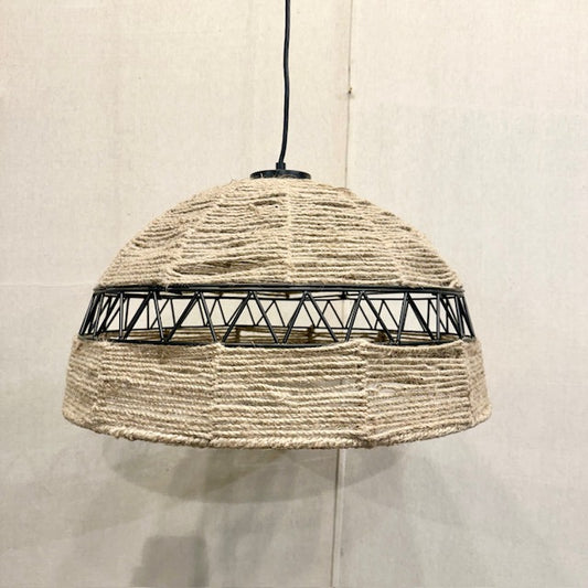 Arie Metal and Jute Hanging Pendant Lamp