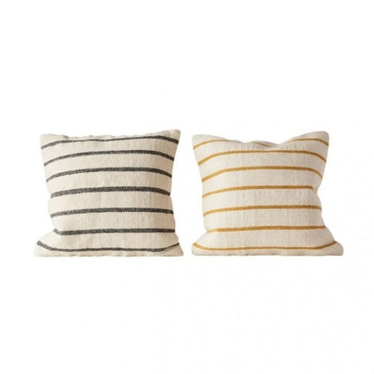 Woven Striped Pillow 20" X 20" - Assorted