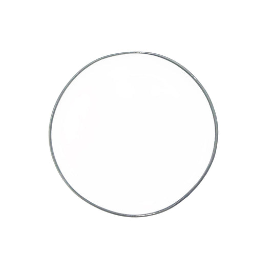 Abbesses Small Stoneware Plate - Grey Rim