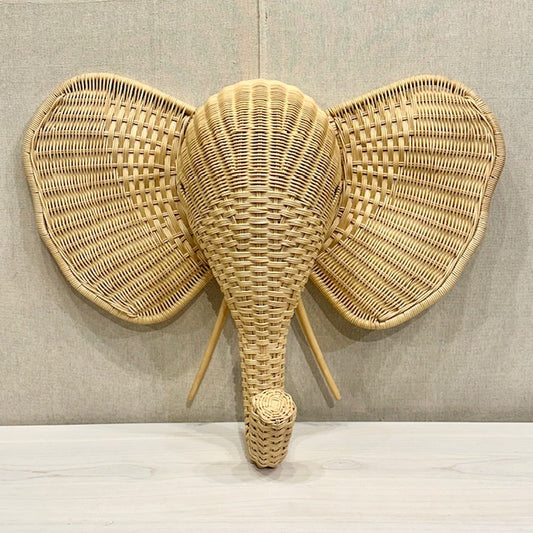 Wicker Animal Head - Elephant