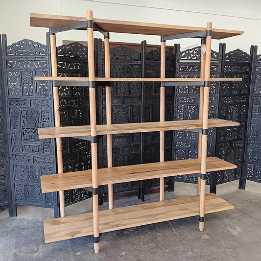 Zarakas Mango Wood & Iron Bookshelf