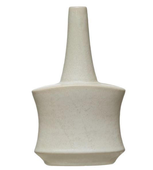 Reactive Glaze Stoneware Pie Funnel Vase