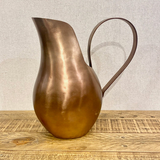 Cobbled Aged Bronze Pitcher