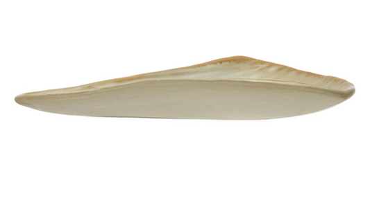 Reactive Glaze Stoneware Pleated Plate
