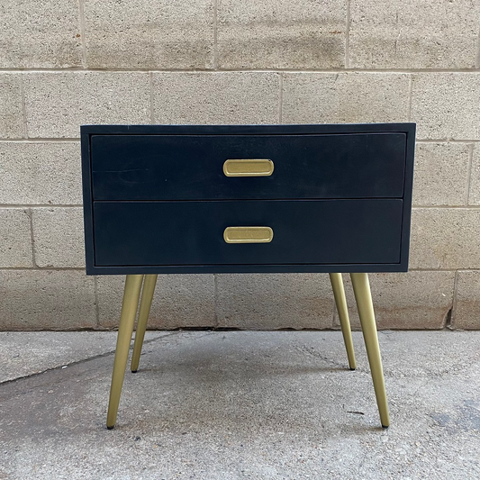 Lenox Mango Wood And Iron Nightstand