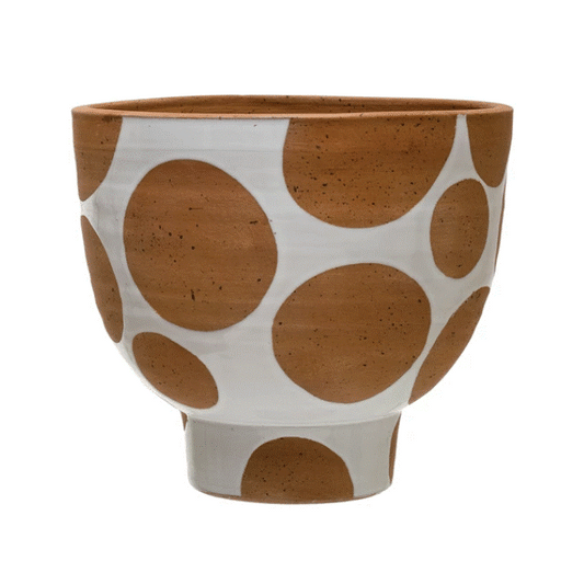 Terracotta Planter With Dots