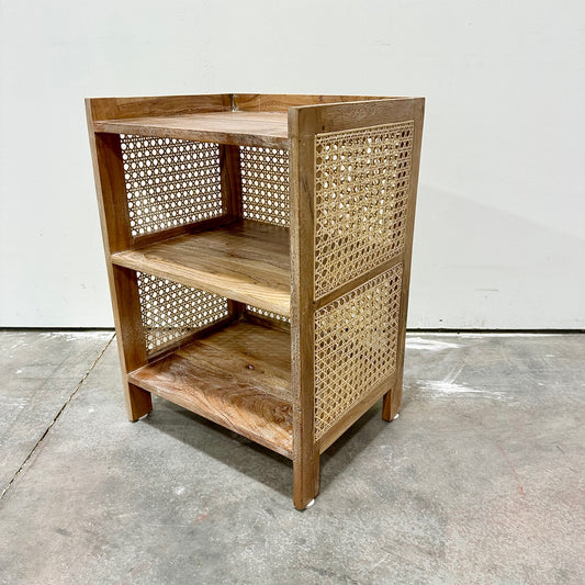 Parveen Cane And Mango Wood Side Table