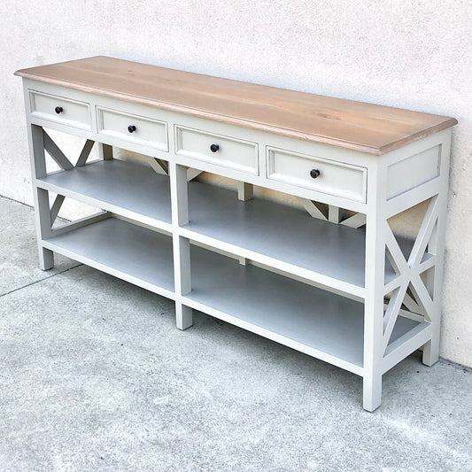 Nambo Mahogany Wood Console