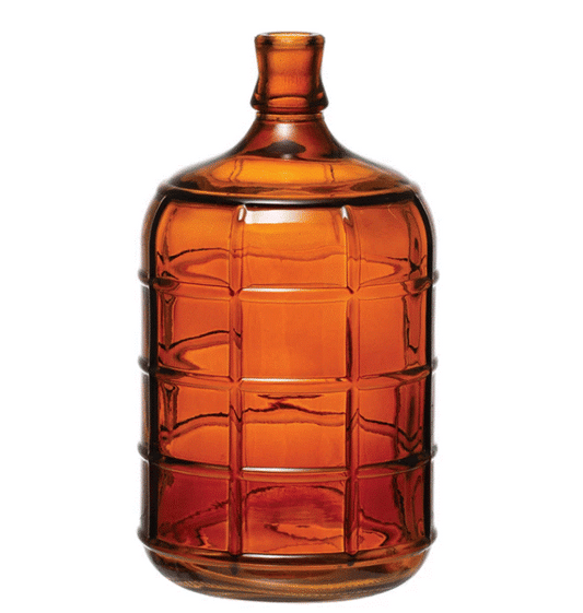 Amber Glass Vintage Reproduction Bottle - Small