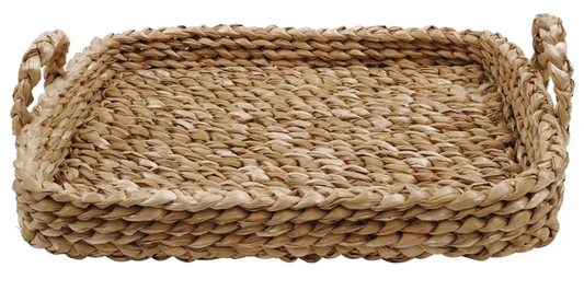 Natural Bankuan Braided Tray With Handles