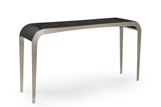 Visalia Iron And Mango Wood Curved Console