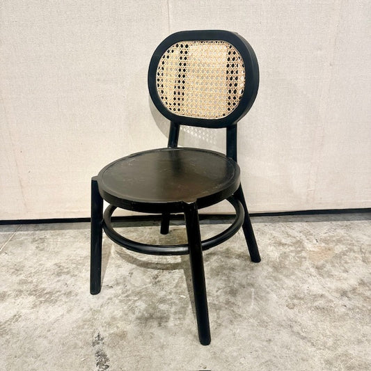 Purbi Oval Back Cane And Mango Wood Dining Chair