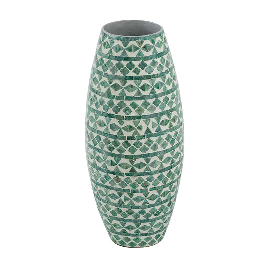 Emerald Mosaic Vase
