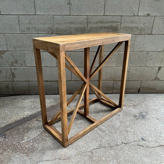 Arakkal Star-Shaped Mango Wood Console Table