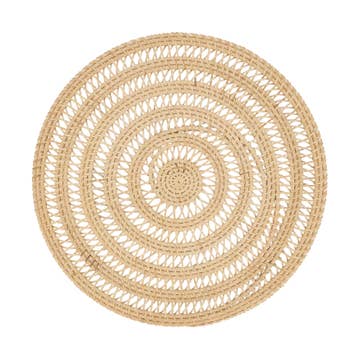Natural Weave Rattan Placemat - Natural