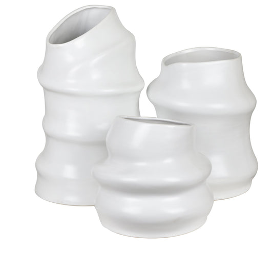 Merritt Irregular Cylindrical Vases,Set of 3