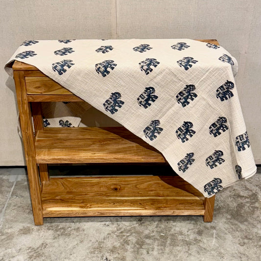 Elephant Cotton Throw - 50" X 70"