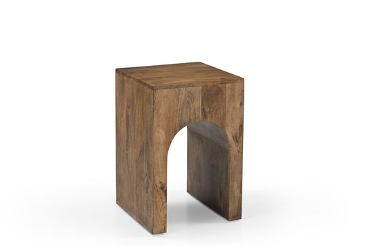 Norwalk Arch Mango Wood Side Table
