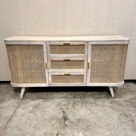 Boloram Cane And Mango Wood Sideboard
