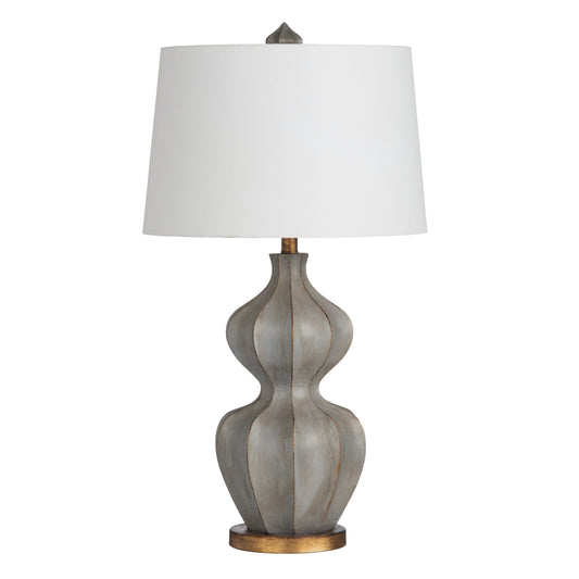 Metal Grey Wash Garnet Table Lamp