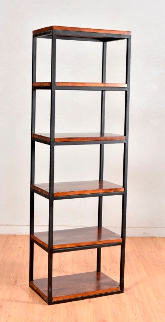 Pudina Acacia Wood And Metal Shelf