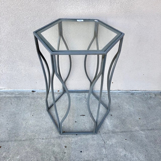 Santara Iron And Glass Table