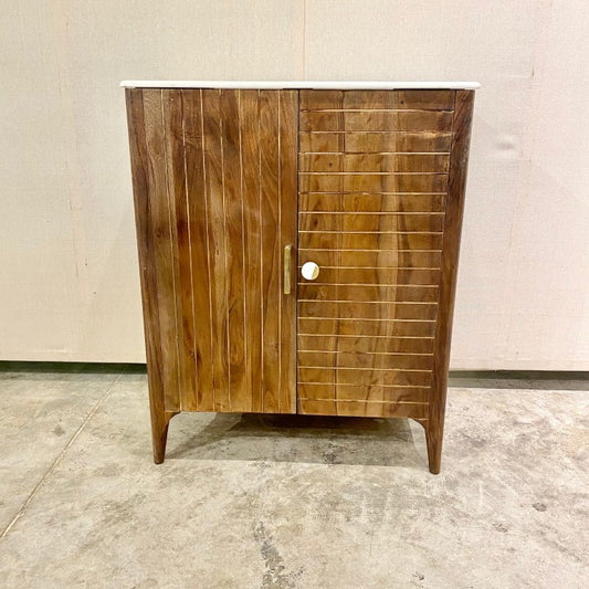 Awari Cabinet W/ Brass Inlay