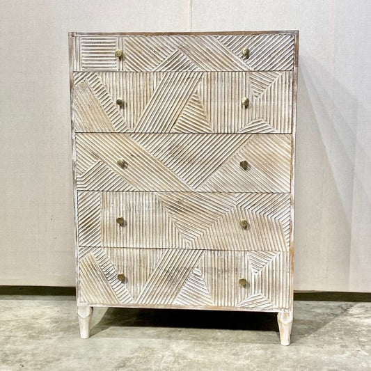 Toco Five Drawer Mango Wood Chest