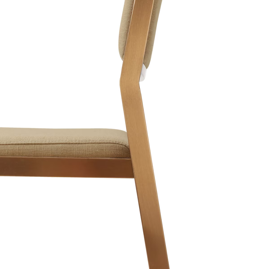 Tan Basketweave Stool - Set of 2