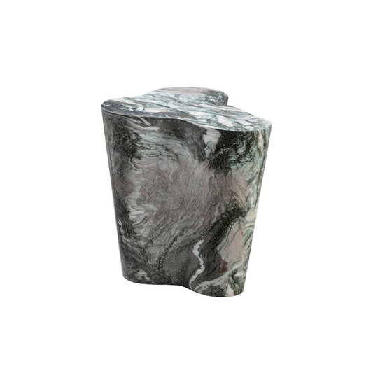 Slab Grey & Blush Marble Side Table