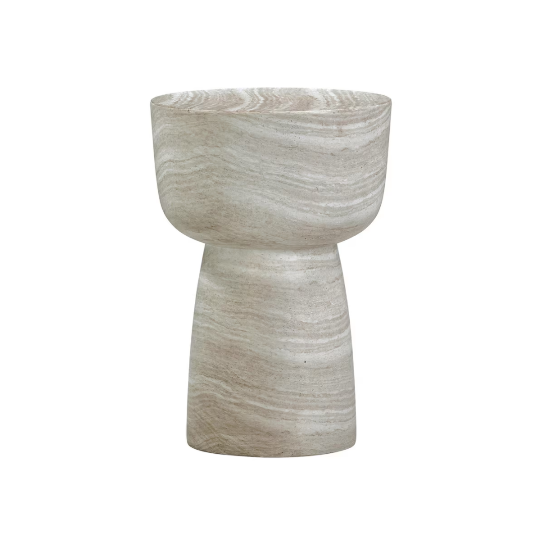 Charra Travertine Side Table