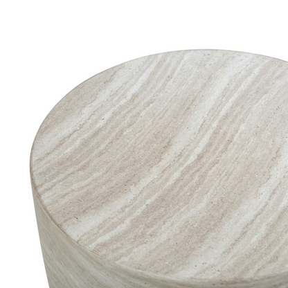 Charra Travertine Side Table
