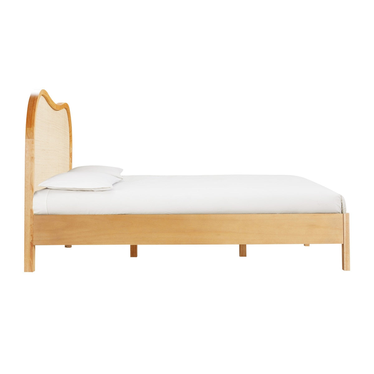 Grappa Wood & Rattan King Bed