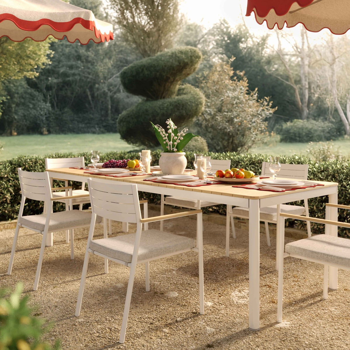 Sardinia Light Teak Dining Table