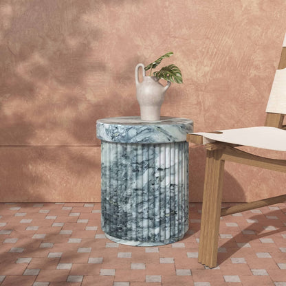 Marble Pattern Concrete Indoor / Outdoor Side Table