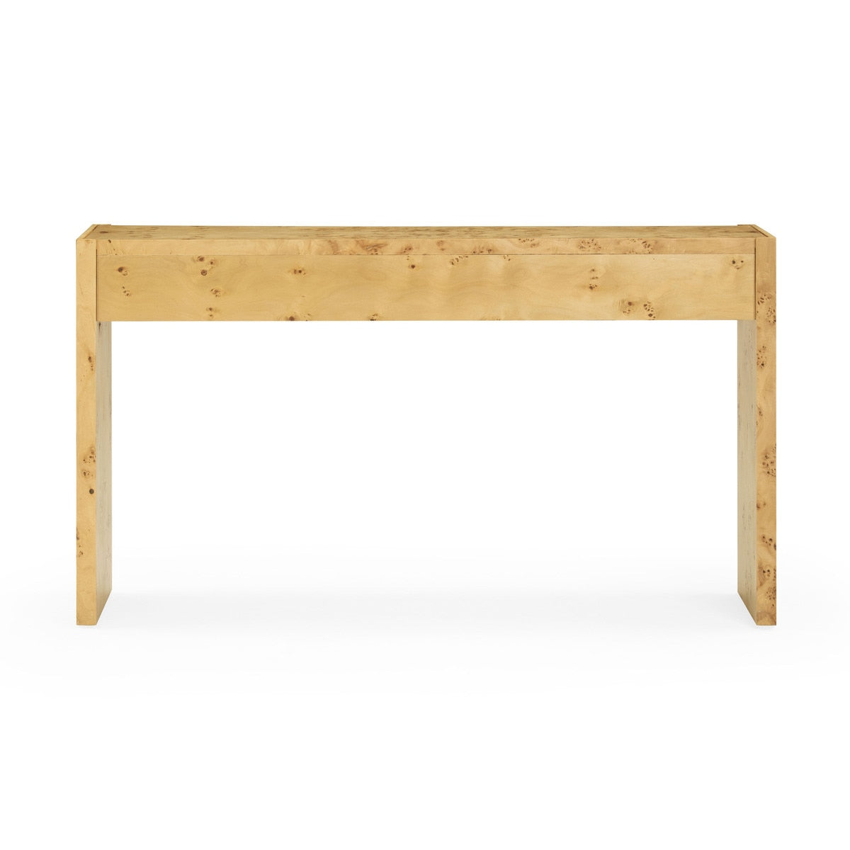 Brandyss Natural Burl Console Table