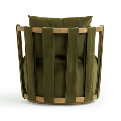Paolo Green Upcycled Swivel Chair