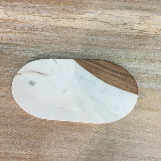 Luxurious Marble and Acacia Wood Cutting Board